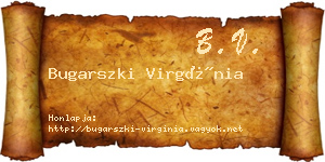 Bugarszki Virgínia névjegykártya